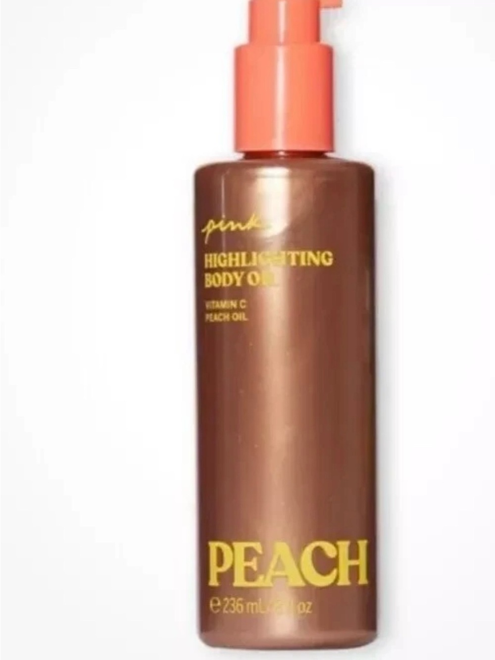 NEW PINK Victoria's Secret Highlighting Bronzer Body Oil Shimmer moisturize